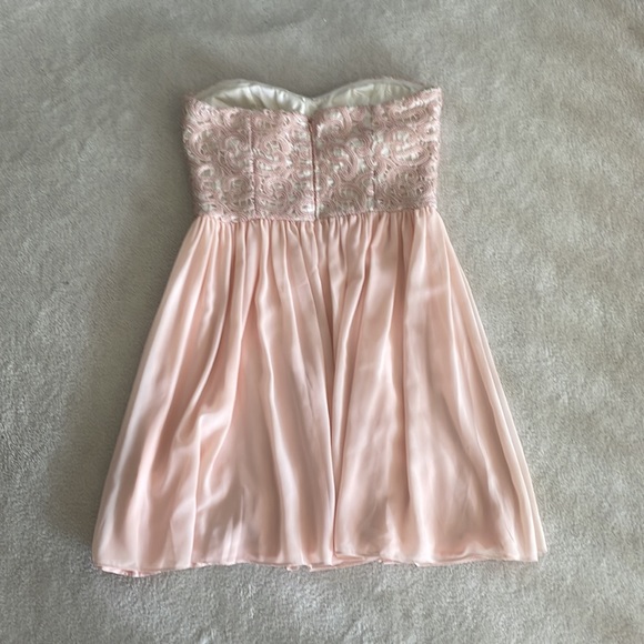 NWT Minuet Strapless babydoll Dress with embellished bust - Picture 2 of 11